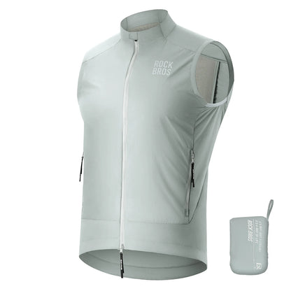 Fahrradweste Winddicht Leicht Atmungsaktiv Schnelltrocknend, Faltbar Radweste