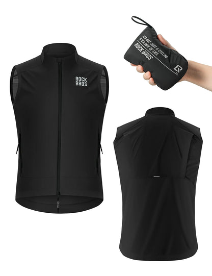Fahrradweste Winddicht Leicht Atmungsaktiv Schnelltrocknend, Faltbar Radweste