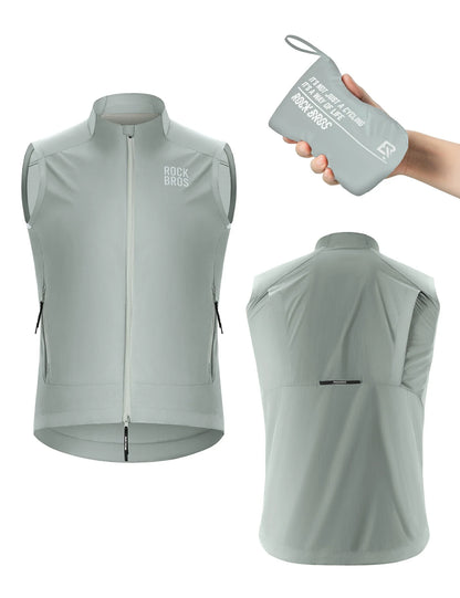 Fahrradweste Winddicht Leicht Atmungsaktiv Schnelltrocknend, Faltbar Radweste