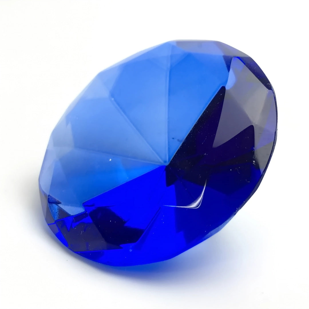 Glasdiamant 6cm blau