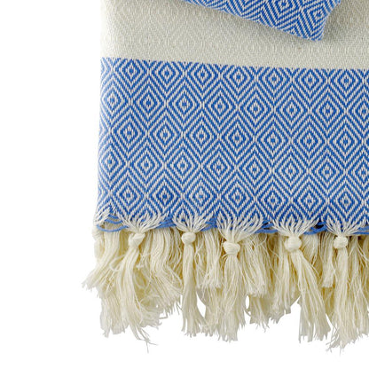 Hamamtuch Charlotte jeansblau - handgewebt