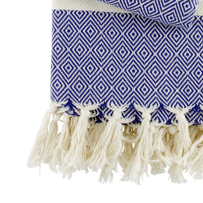 Hamamtuch Charlotte dunkelblau - handgewebt