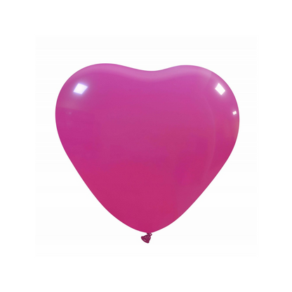 Herzluftballons Naturlatex | 5 Zoll - Metallic