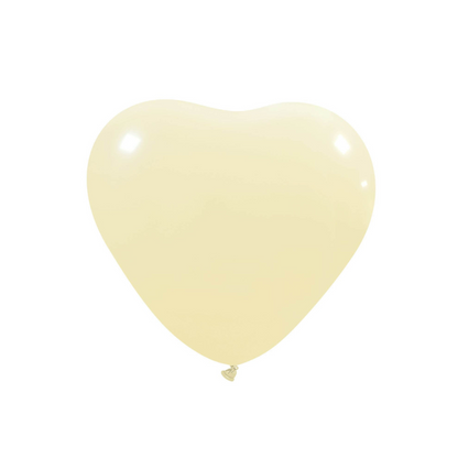 Herzluftballons Naturlatex | 10 Zoll - Pastell