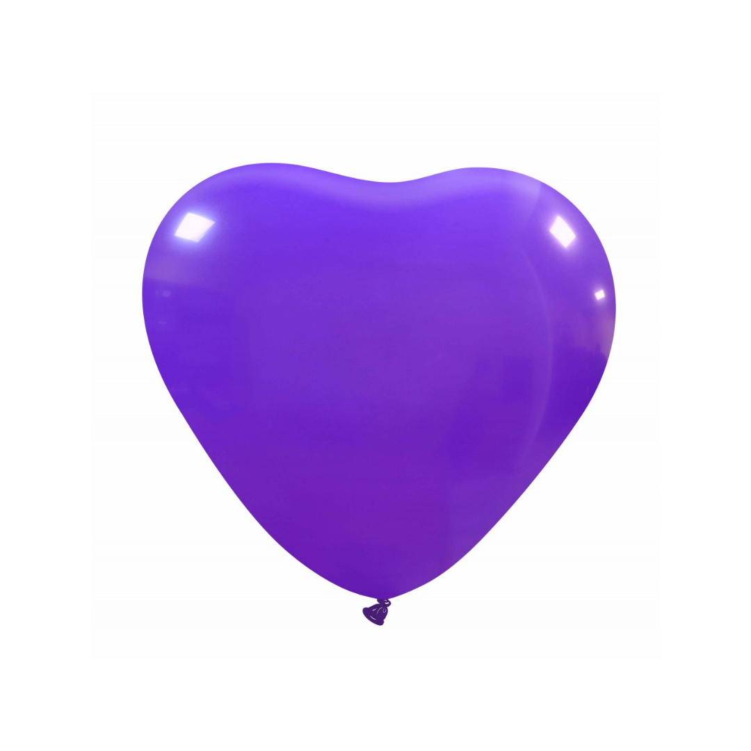 Herzluftballons Naturlatex | 5 Zoll - Metallic