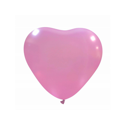 Herzluftballons Naturlatex | 5 Zoll - Metallic