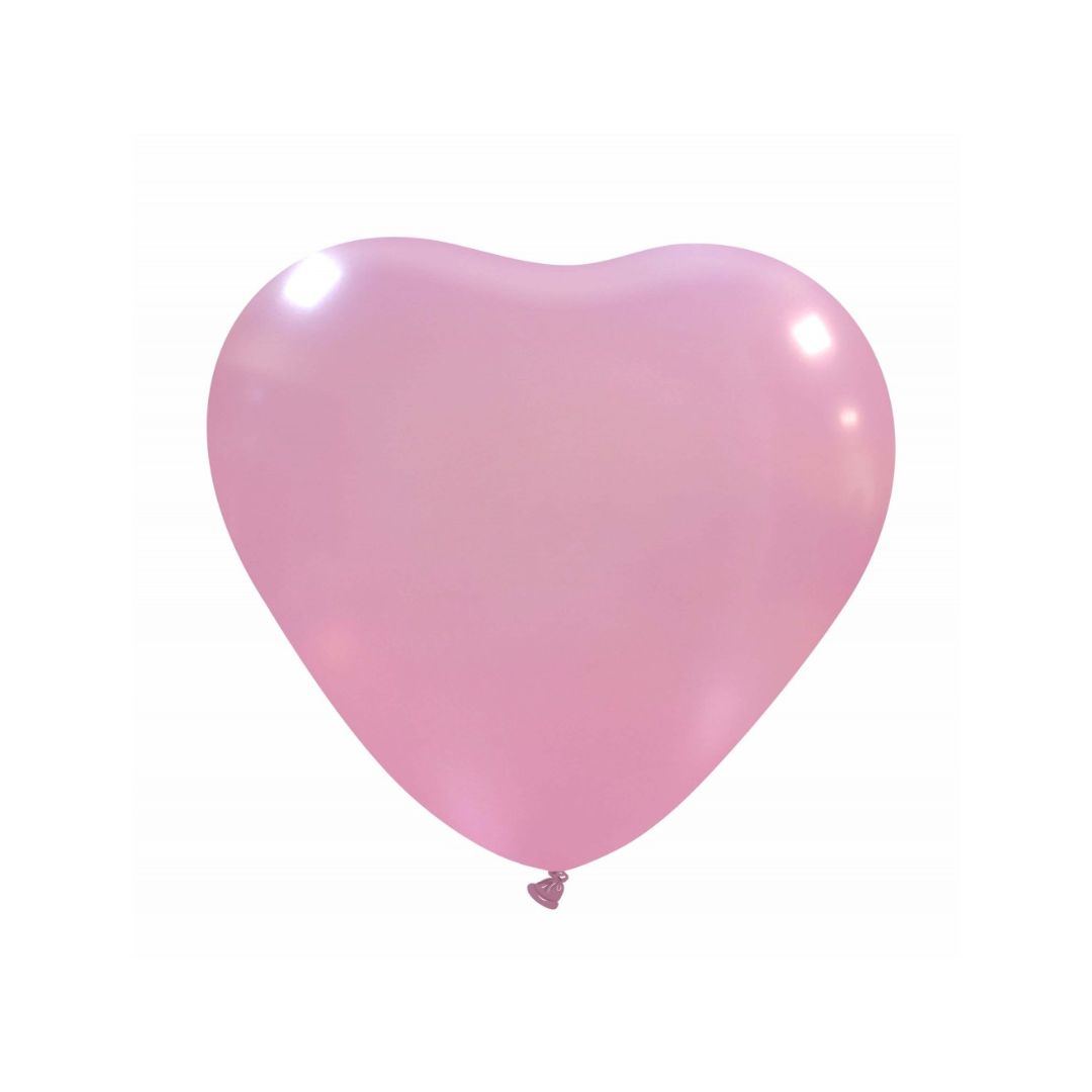 Herzluftballons Naturlatex | 10 Zoll - Metallic