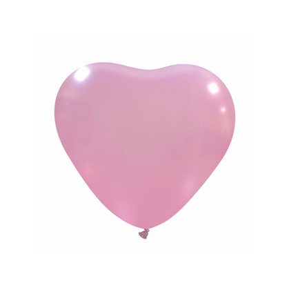 Herzluftballons Naturlatex | 10 Zoll - Metallic
