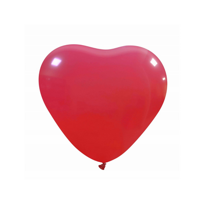 Herzluftballons Naturlatex | 5 Zoll - Metallic