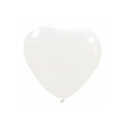 Herzluftballons Naturlatex | 5 Zoll - Metallic