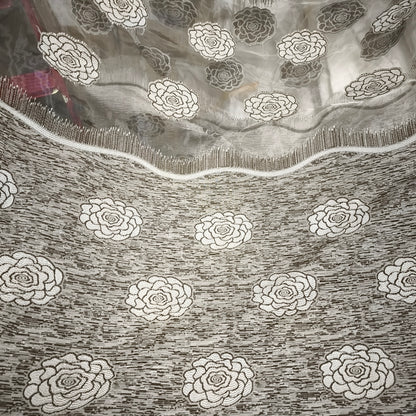 Gardinenstoff Jacquard/Organza Meterware | Breite 280 cm