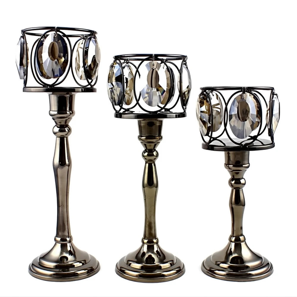 Kerzenständer Chalice 2-in-1 Blumenständer Deko Säule Ständer 3-er Set