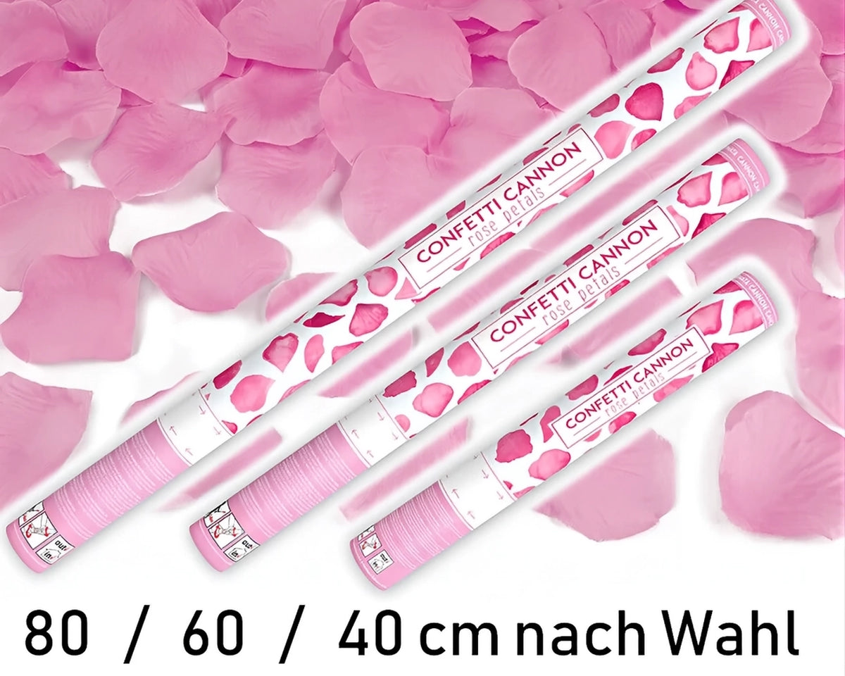 Konfettikanone kaufen - Konfettishooter in 40, 60 und 80 cm mit Party Mix aus Papier und Metallic-Konfetti für unvergessliche Events.