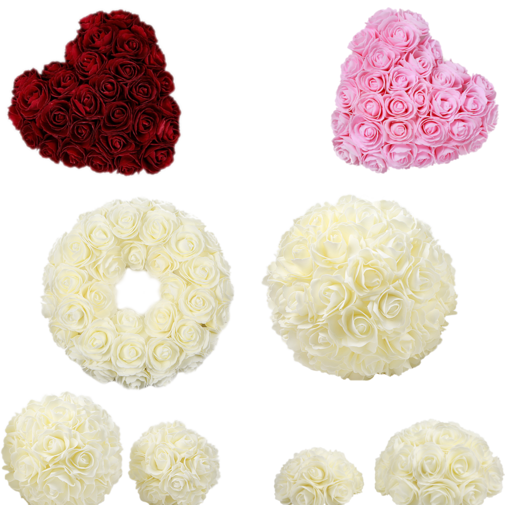 Blumen Rosenhalbkugel / Rosenkugel  Schaumrosen Hochzeit Dekokugel Hochzeitdeko