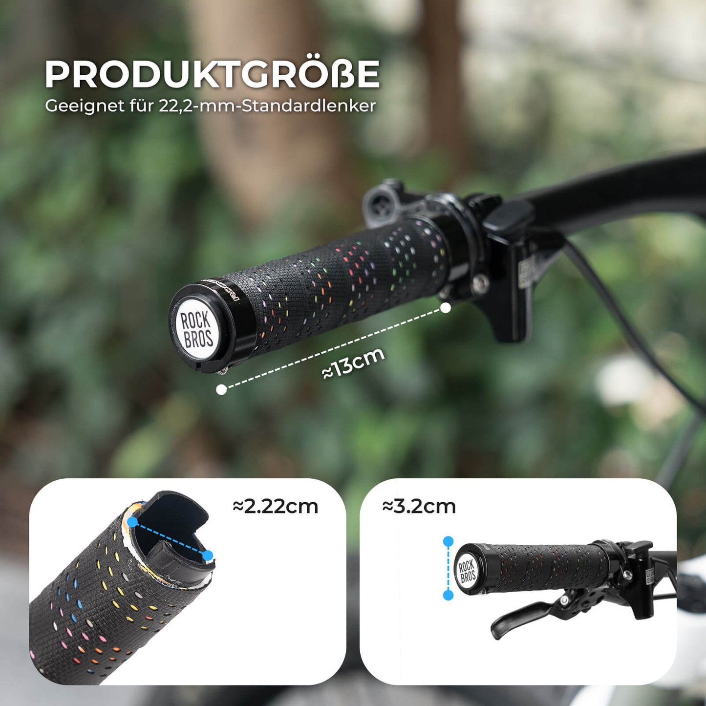 Lenkergriffe 22 mm Doppelverschluss