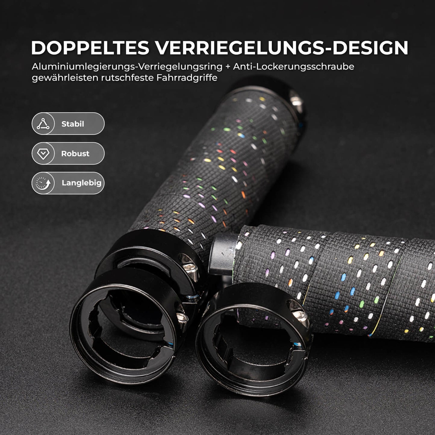 Lenkergriffe 22 mm Doppelverschluss