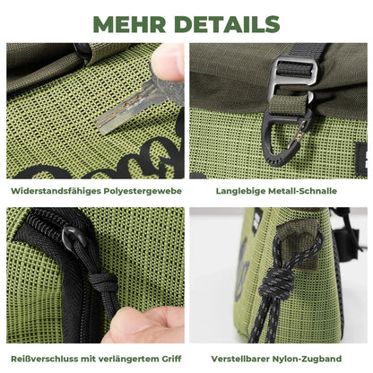 Lenkertasche für Flatrad und Brompton, Fahrrad Tasche Lenker 2,8-4,6 L