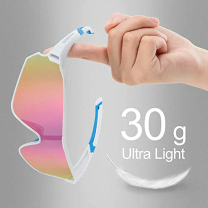 ROCKBROS Fahrradbrille Polarisierte Sportsbrille mit UV-Schutz