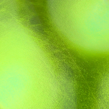 Metallic Stretch Stoff Meterware | Breite ca. 145 cm - einseitig glänzend – Hellgrün