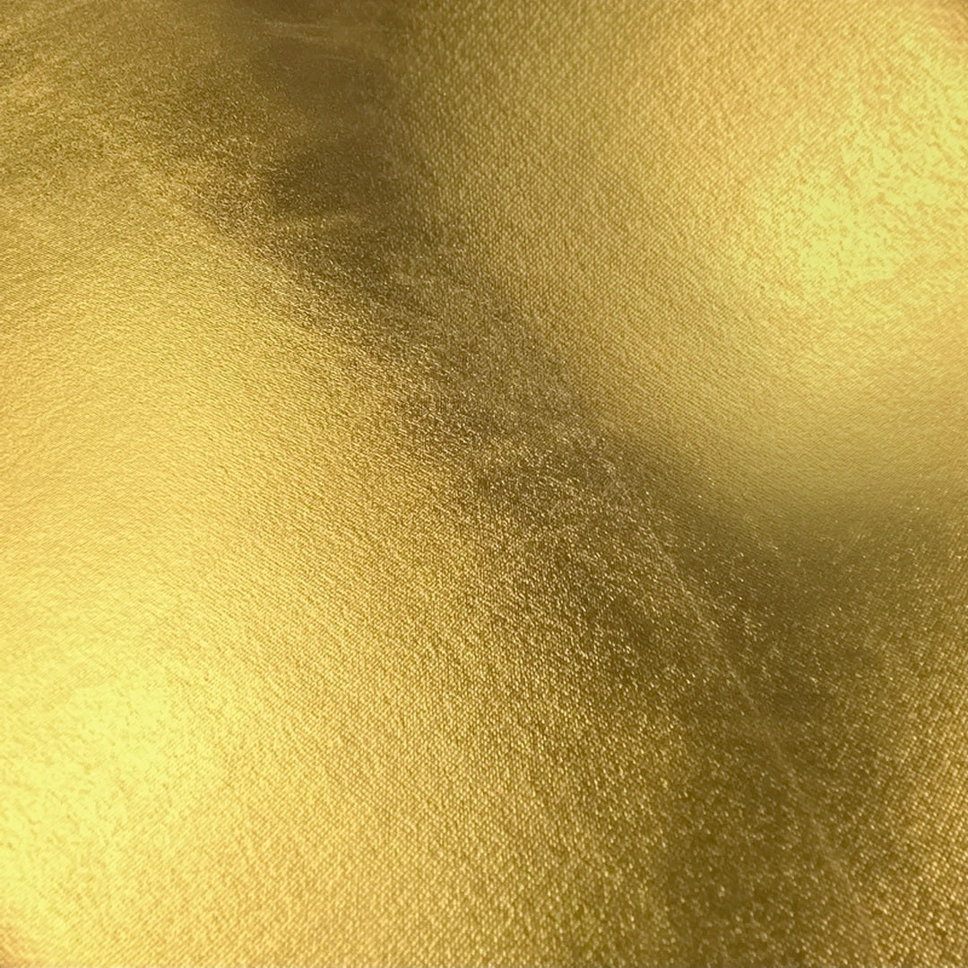 Metallic Stretch Stoff Meterware | Breite 145 cm - einseitig glänzend Hellgold