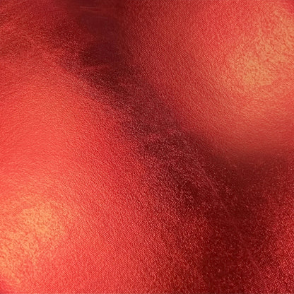 Metallic Stretch Stoff Meterware | Breite 145 cm - einseitig glänzend Rot