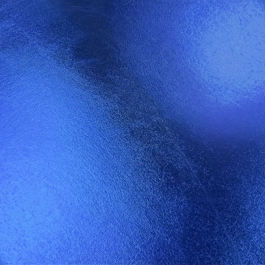 Metallic Stretch Stoff Meterware | Breite 145 cm - einseitig glänzend Royalblau