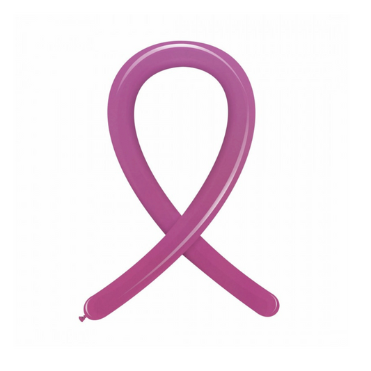 Modellierballons Naturlatex 5cm in Pink, perfekt für kreative Ballondekorationen auf Partys und Kindergeburtstagen.