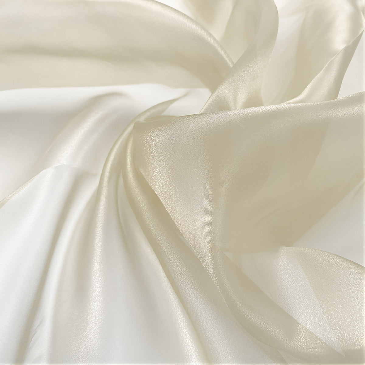 Organza Crystal  Stoff Meterware | Breite 150 cm Ivory