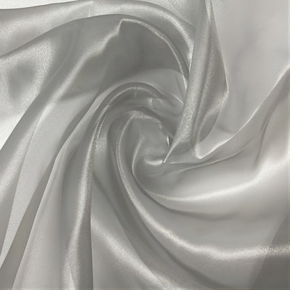 Organza Crystal  Stoff Meterware | Breite 150 cm Silber