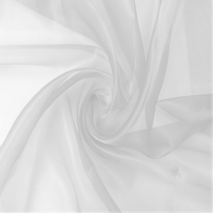 Organza Crystal  Stoff Meterware | Breite 150 cm Weiß