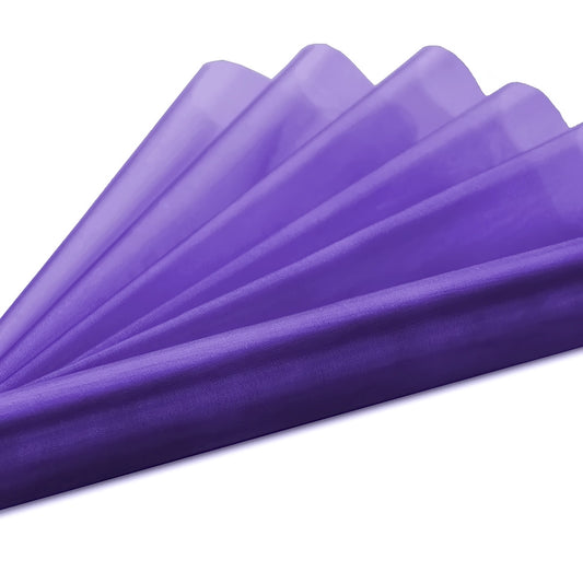 Organza Stoff Band fertig geschnitten | 9 m x 16/36 cm – Lila