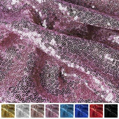 Paillettenstoff Breite 150 cm - B-Ware mit glänzender Oberfläche in verschiedenen Farben für Nähprojekte und Kostüme.