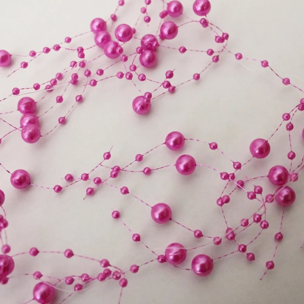 Perlengirlande ca. 1 m verschiedene Farben Hochzeit Tischdeko