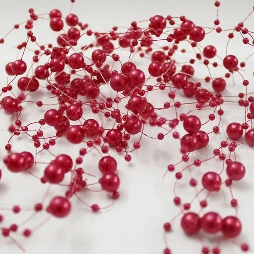 Perlengirlande ca. 1 m verschiedene Farben Hochzeit Tischdeko