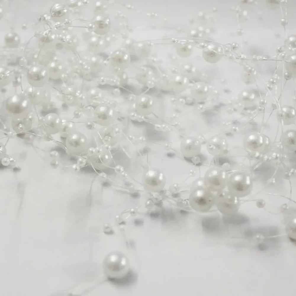 Perlengirlande ca. 1 m verschiedene Farben Hochzeit Tischdeko