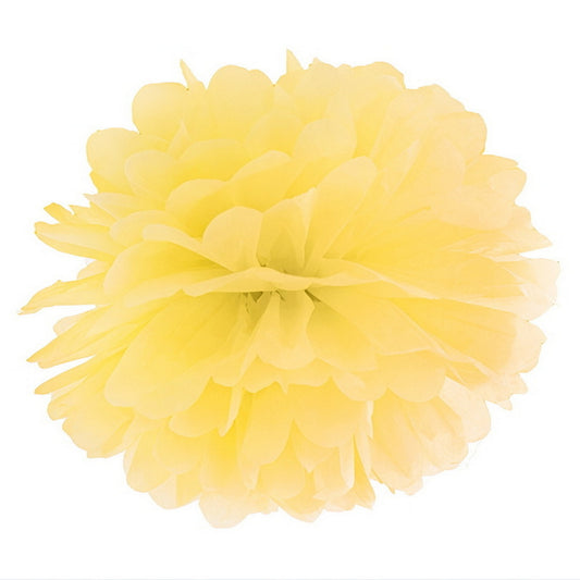 Papier Pompon 35 cm Dekoration Hochzeit – Gelb