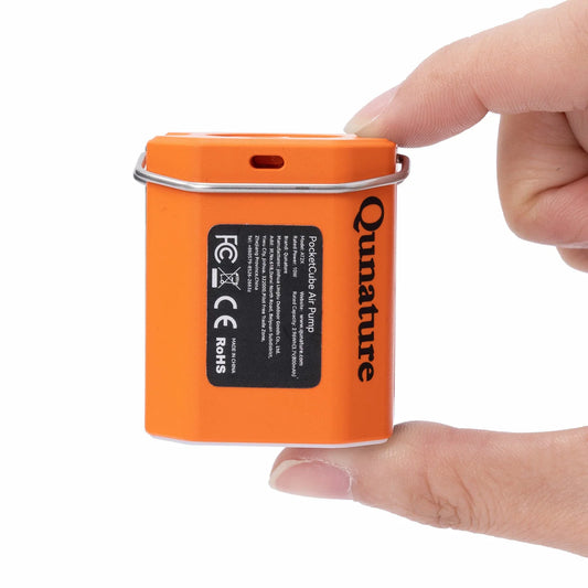 Qunature Mini Elektrische Luftpumpe, Tragbare Ultraleichte 45g Pump mit USB Schnellladung 5 Luftdüse
