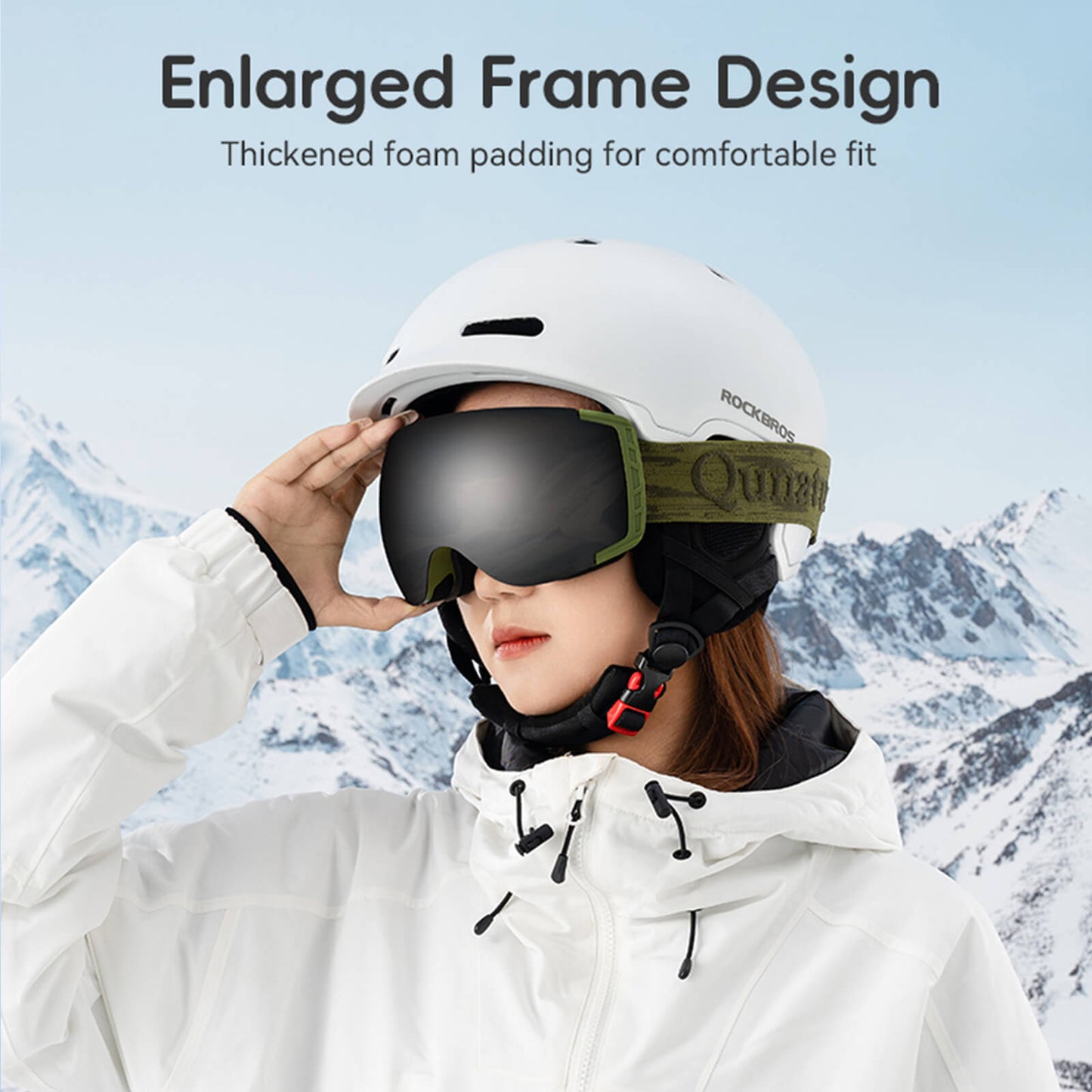 Qunature Antifog UV400 Skibrille für Brillenträger