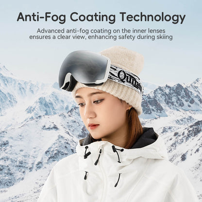 Qunature Antifog UV400 Skibrille für Brillenträger