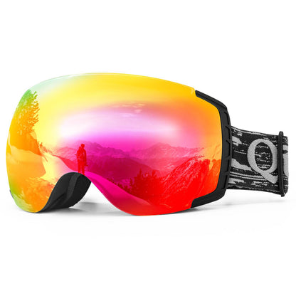 Qunature Antifog UV400 Skibrille für Brillenträger