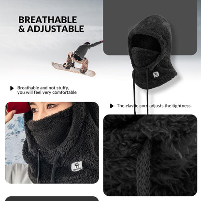 Qunature Sturmhaube Winter Warme Balaclava Thermo Winddichte Sturmmaske Skimaske