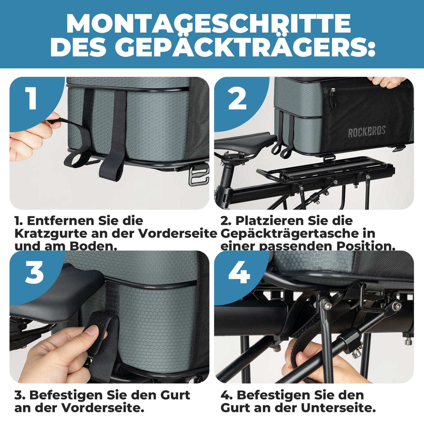 ROAD TO SKY Gepäckträgertasche Komprimierbar