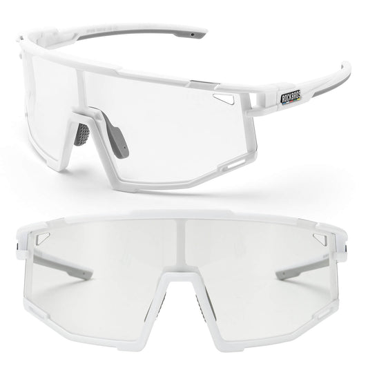 ROAD TO SKY Photochrome Fahrradbrille UV400 Schutz Verstellbare Nasenpads