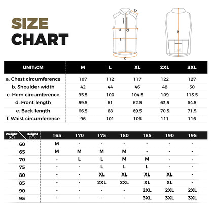 ROCKBROS Ärmellose Winddichte Fahrradweste Packbar Atmungsaktiv