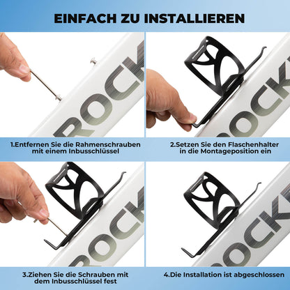 ROCKBROS Fahrrad Flaschenhalter Ultra-Leicht - 33g Alu-Legierung für MTB/Rennrad
