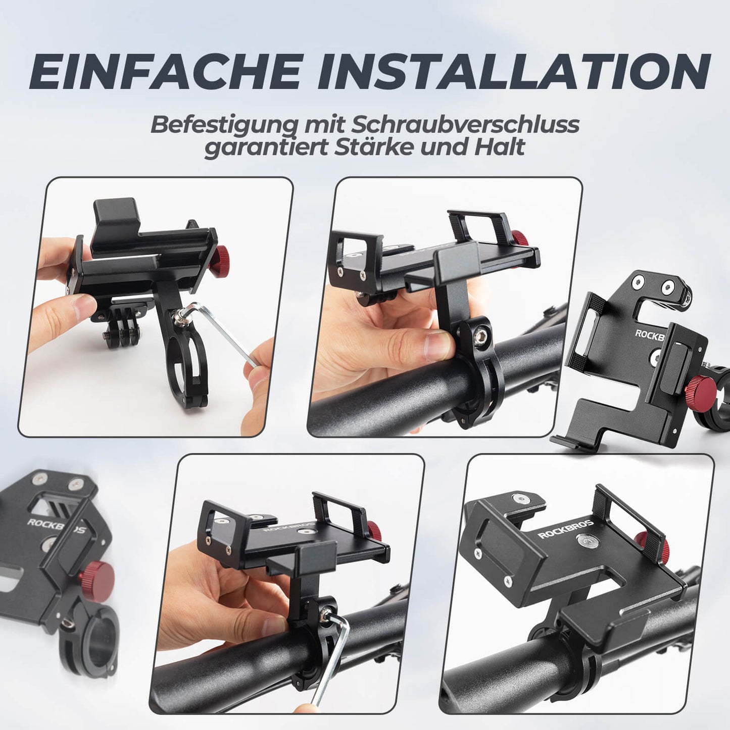 ROCKBROS Handyhalter Fahrrad für 4,7"-7,09"