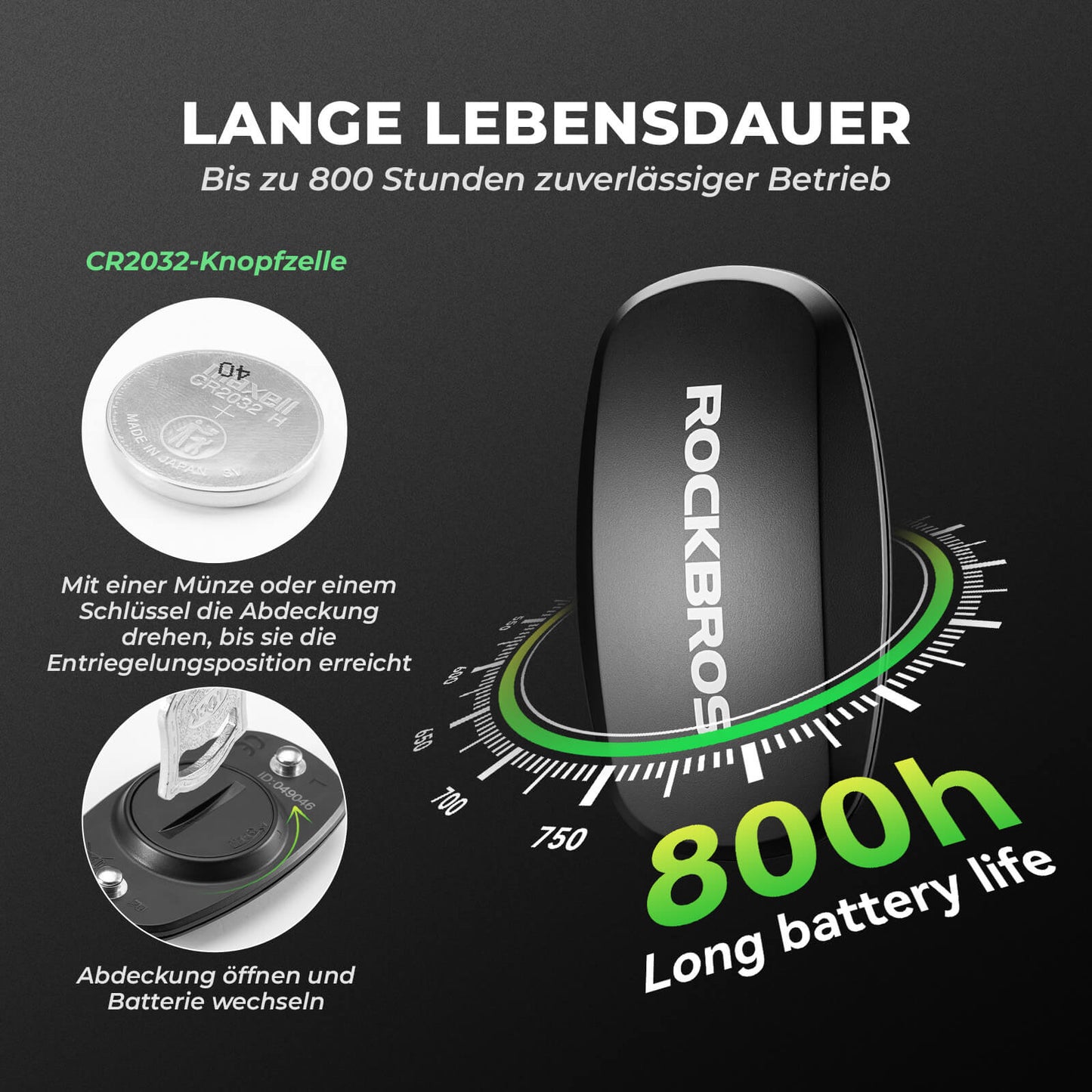 ROCKBROS IP67 Wasserdichte Brustgurt Herzfrequenzmesser - Bluetooth/Ant+