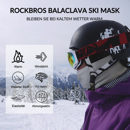 ROCKBROS Sturmhaube Herbst Winter Balaclava für Outdoorsports Unisex