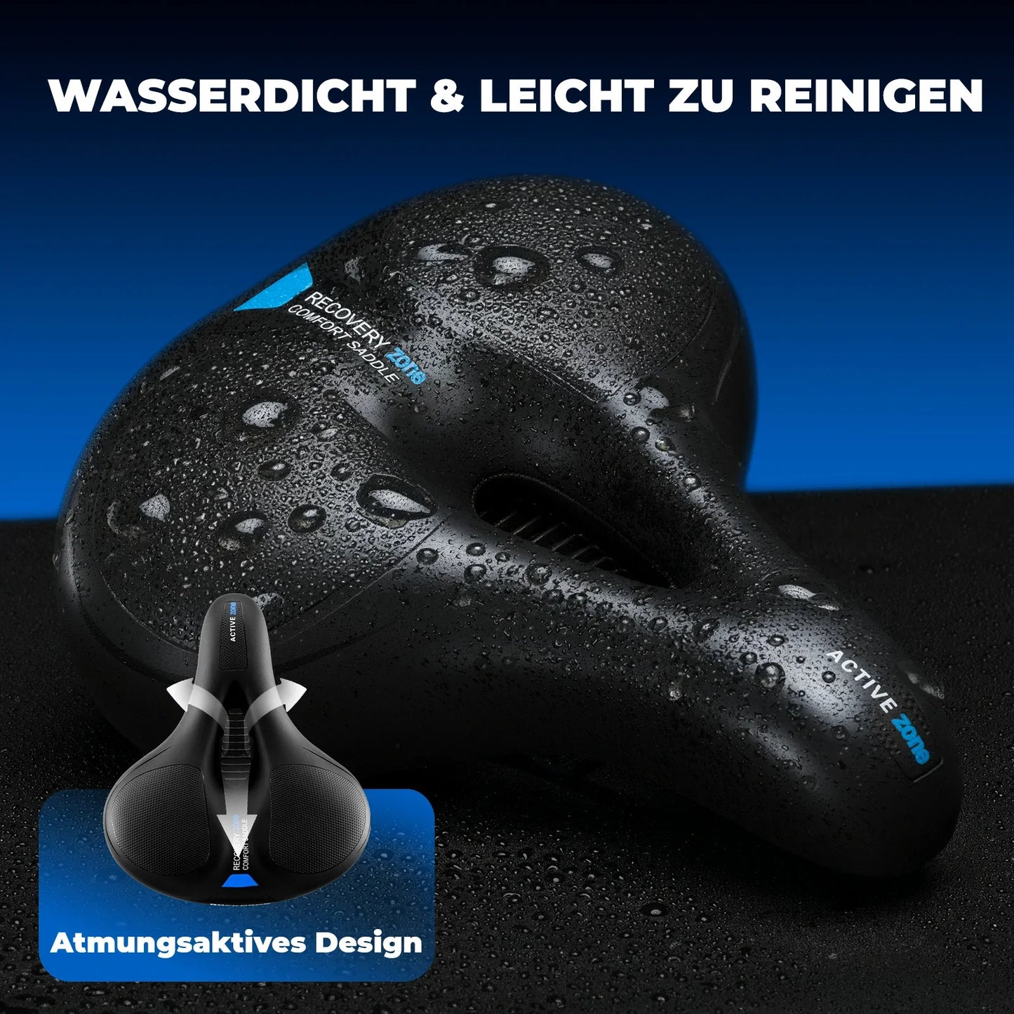 ROCKBROS wasserdicht Fahrradsattel für MTB & Rennrad aus Memory Foam