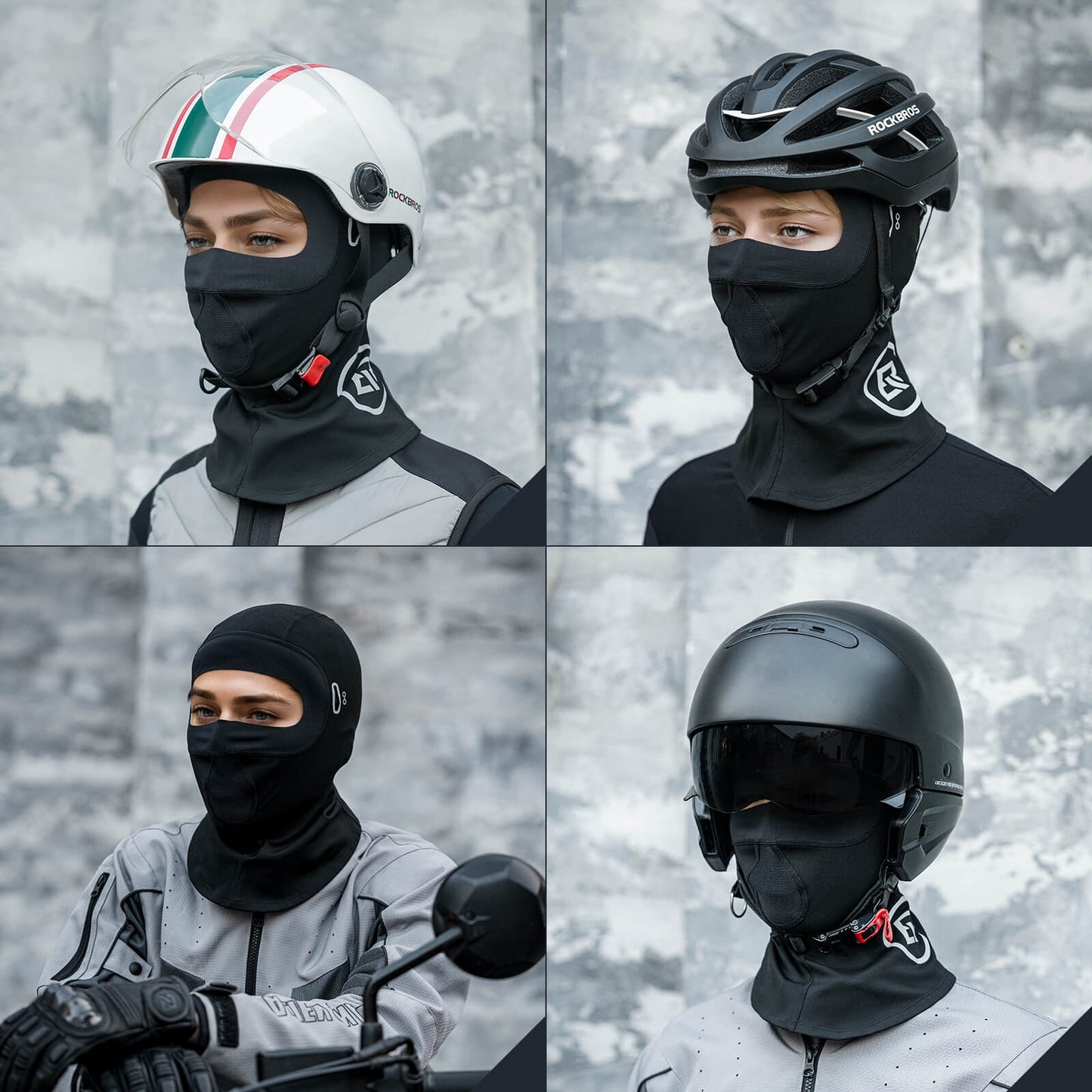 ROCKBROS Sturmhaube Winddichte atmungsaktive Fleece-Balaclava für Outdoor-Sport Unisex